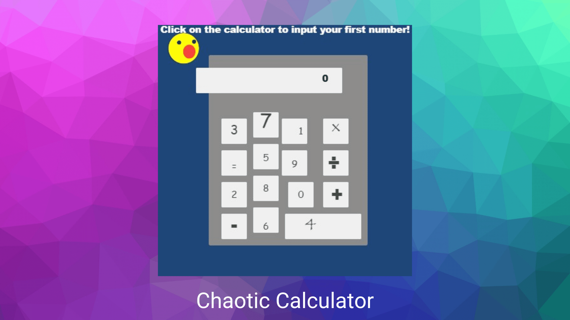 Chaotic Calculator Code Project by The Keyboard Warriors