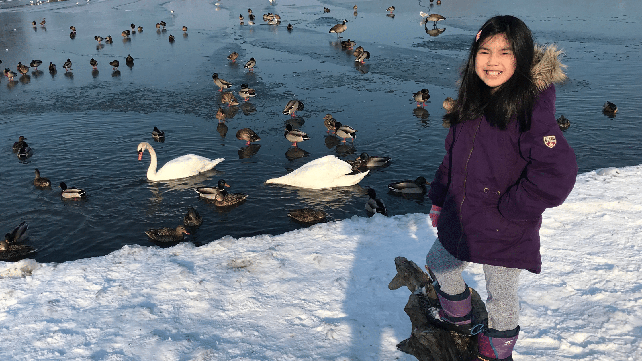 Hatch Coding Student, Samantha at the Lake